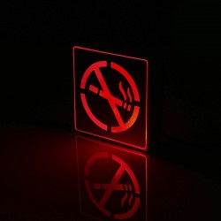 Φωτιστικό LED Σήμανσης Αλουμινίου NO Smoking GLOBO STAR
