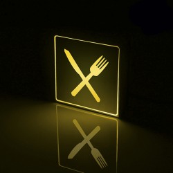 Φωτιστικό LED Σήμανσης Αλουμινίου Εστιατόριο GLOBO STAR