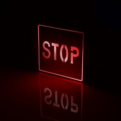 Φωτιστικό LED Σήμανσης Αλουμινίου Stop GLOBO STAR