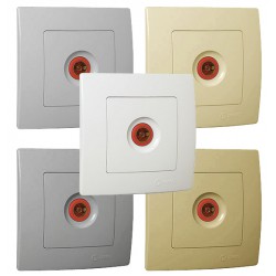 Χωνευτή Πρίζα TV-Τερματική Lillium Σε Διάφορα Χρώματα Makel