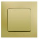 Χωνευτός Διακόπτης A/R Lillium Σε Χρυσό Ματ Χρώμα Makel
