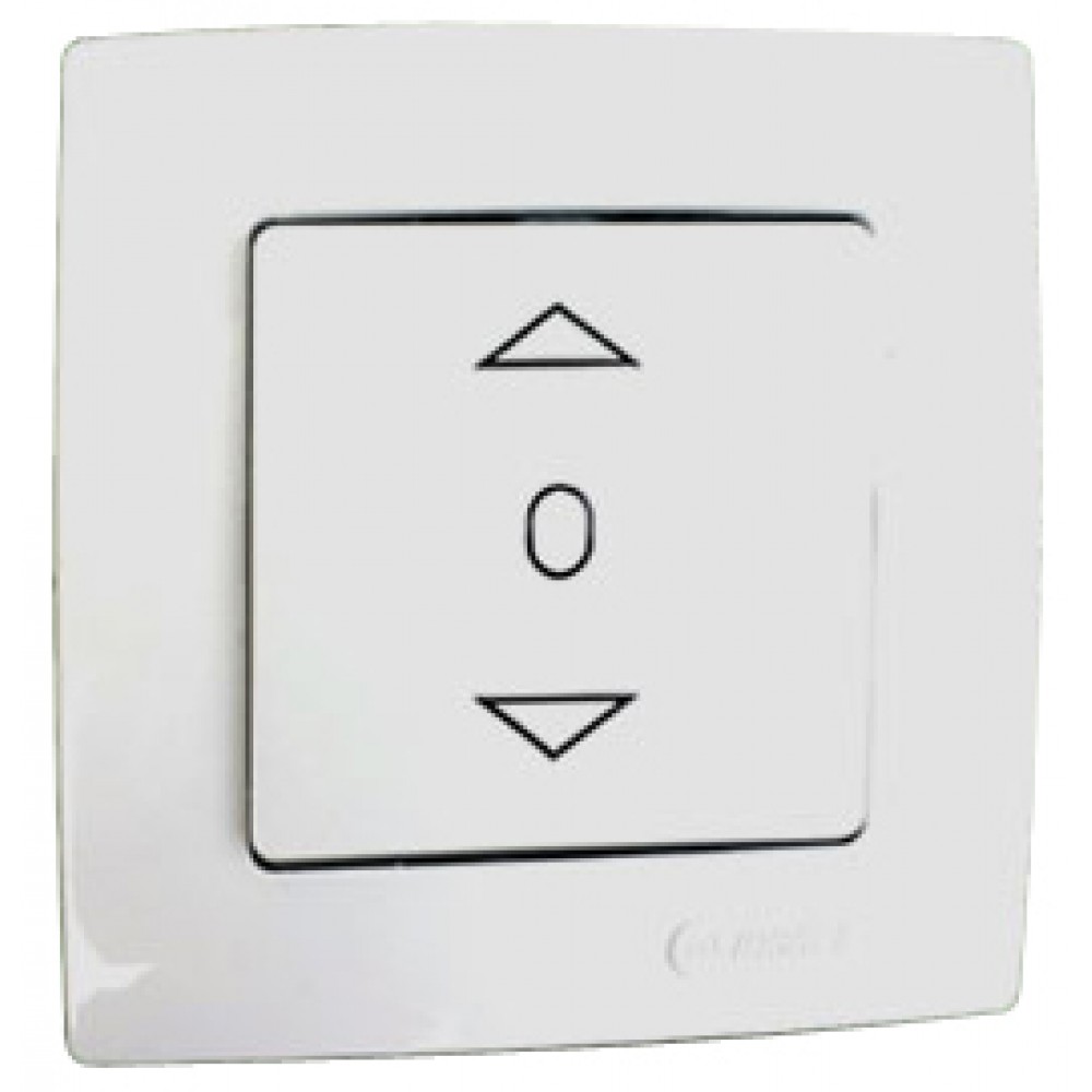 Χωνευτός Απλός Διακόπτης Ρολλών Lillium Σε Διάφορα Χρώματα Makel