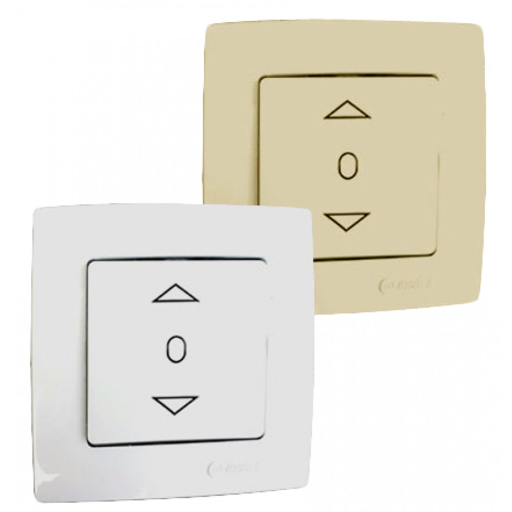 Χωνευτός Απλός Διακόπτης Ρολλών Lillium Σε Διάφορα Χρώματα Makel