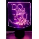 LED Φωτιστικό Χαραγμένο Plexiglass Με Σχέδιο Do What You Love Με Διακόπτη ON/OFF Plexi