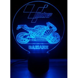 LED Φωτιστικό Χαραγμένο Plexiglass Με Σχέδιο MotoGP Με Διακόπτη ON/OFF AlphaLed