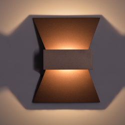 LED Επίτοιχο Φωτιστικό Από Αλουμίνιο 6W Σε Σκούρο Χρυσό Χρώμα H:200 ACA