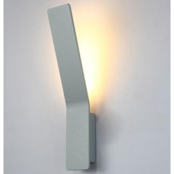 LED Επίτοιχο Φωτιστικό Από Αλουμίνιο 9W Σε Αμμώδες Γκρι Χρώμα H:410 ACA