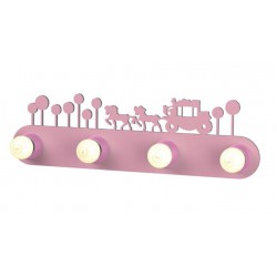 Παιδικό Φωτιστικό Τοίχου Ροζ Princess 4xE27 Aca