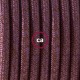 Στρογγυλό Υφασμάτινο Καλώδιο - RX11 Κεραμιδί Βυσσινί Βαμβάκι Creative Cables