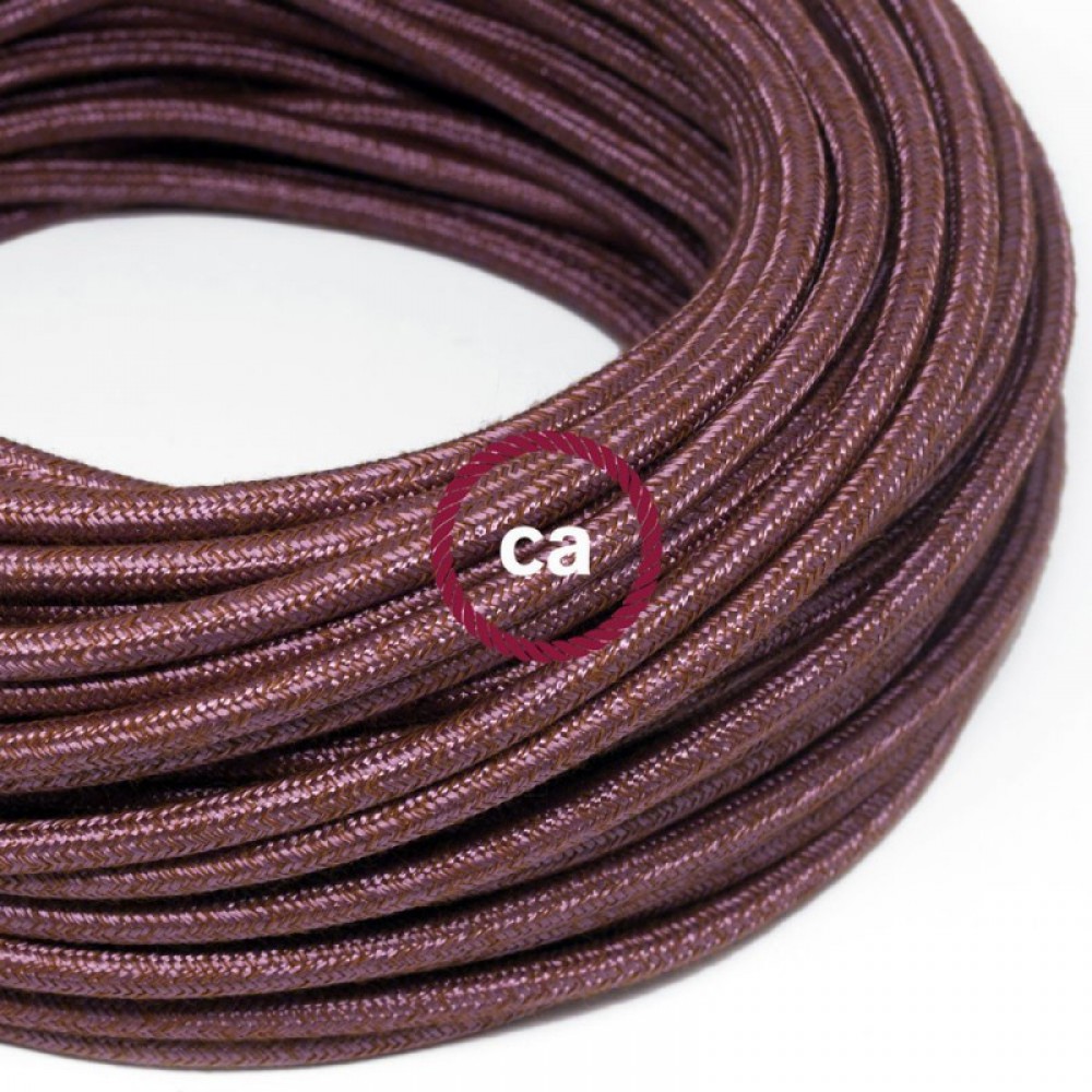 Στρογγυλό Υφασμάτινο Καλώδιο - RX11 Κεραμιδί Βυσσινί Βαμβάκι Creative Cables Στρογγυλό Υφασμάτινο Καλώδιο - RX11 Κεραμιδί Βυσσινί Βαμβάκι Creative Cables