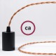 Στριφτό Υφασμάτινο Καλώδιο TM22 - Oυίσκι Creative Cables