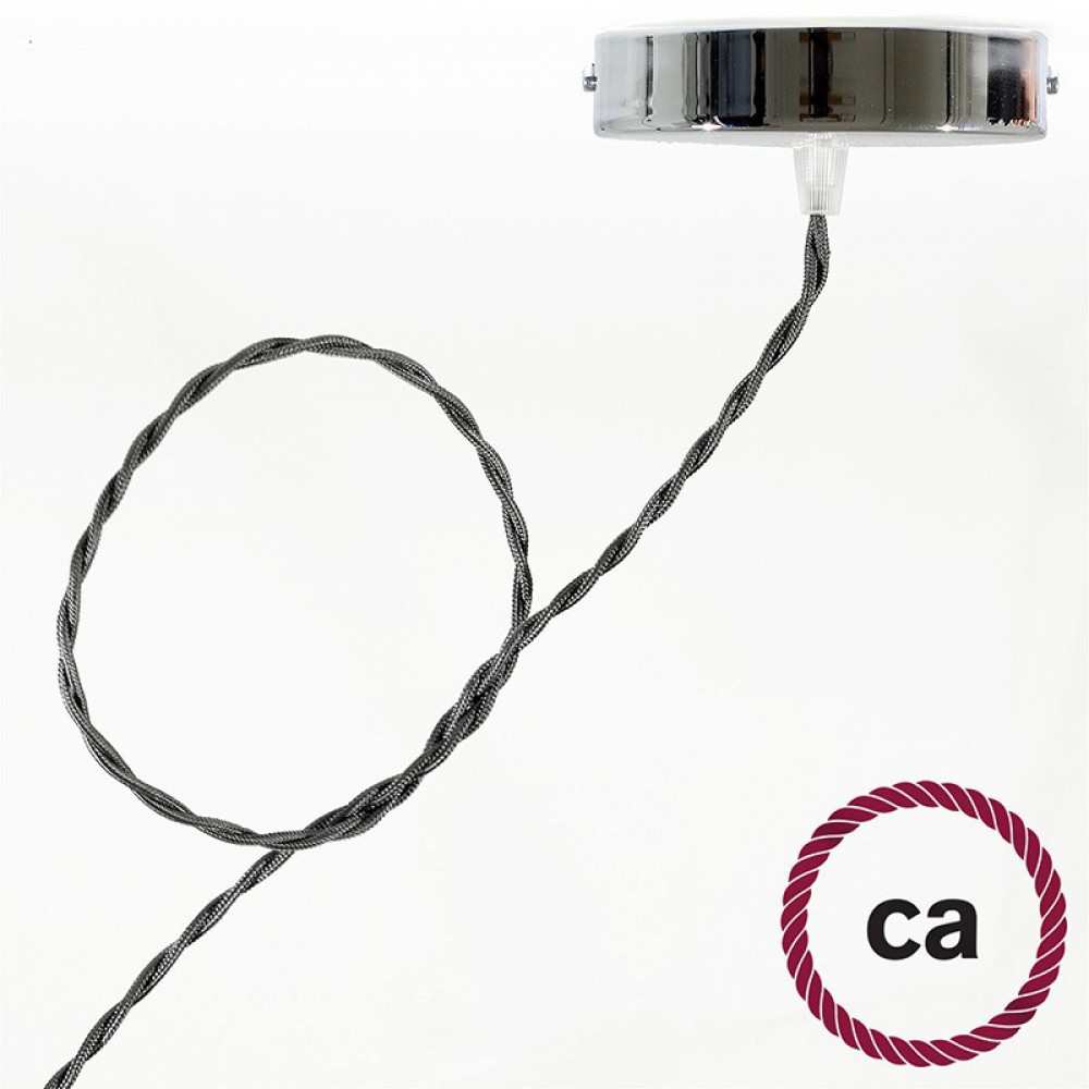 Στριφτό Υφασμάτινο Καλώδιο TM26 - Γραφίτης Creative Cables
