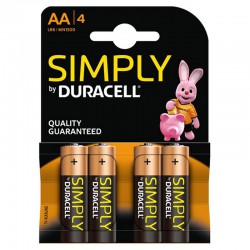 Μπαταρίες Αλκαλικές DURACELL Simply AA LR6 4τμχ