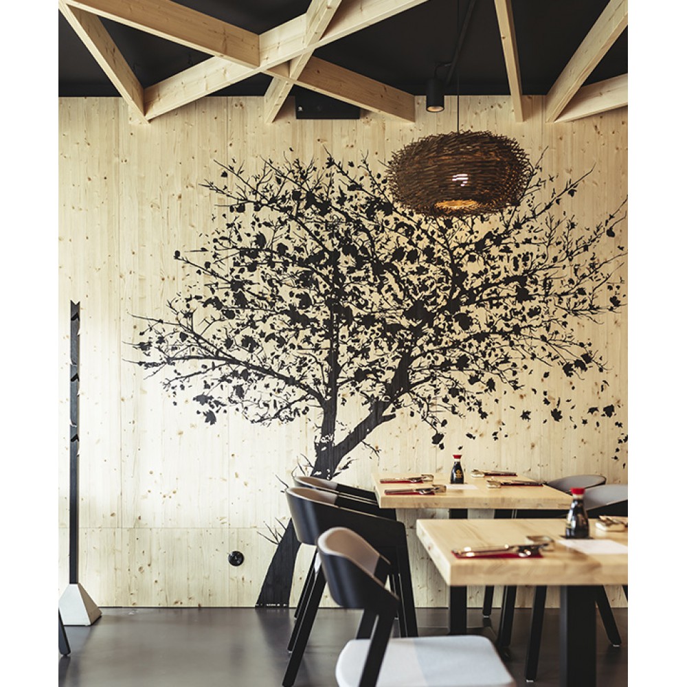 Μεταλλικό Κρεμαστό Φωτιστικό Με Καπέλο Από Ινδοκάλαμο 1XE27 NIDO FARO