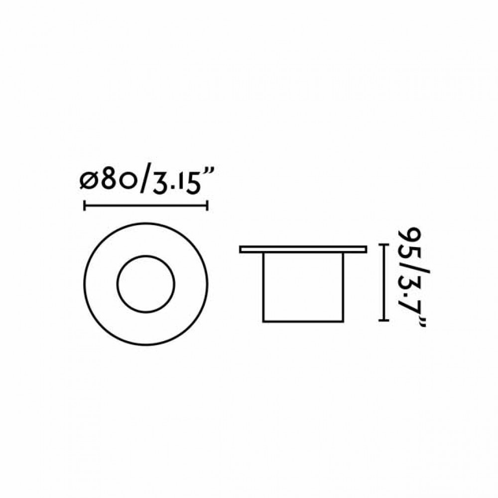 LED Εξωτερικό Χωνευτό Φωτιστικό 7W 36° Από Ανοξείδωτο Ατσάλι GRUND LED FARO
