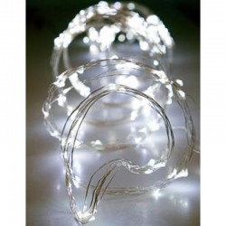 Fairy Lights 400 Led Χταπόδι 16 Γραμμών Με Μετασχηματιστή Ασημί Χαλκός Αδιάβροχα IP44 Λευκό Magic Christmas