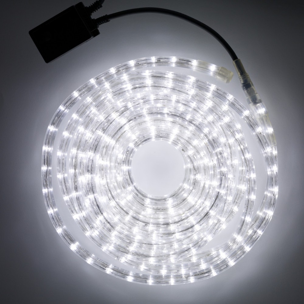 LED Φωτοσωλήνας Μονοκάναλος 10Μ Αδιάβροχος IP44 Λευκό Magic Christmas