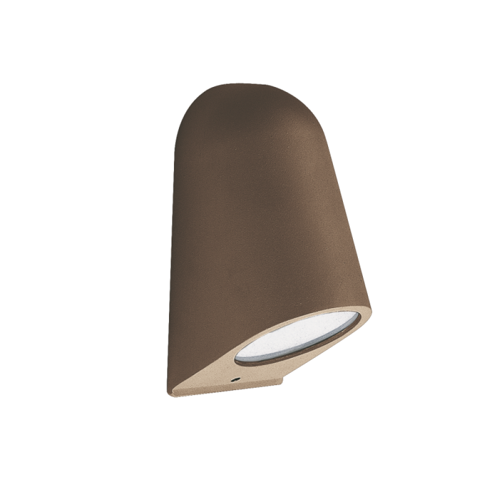 Εξωτερικό Επιτοίχιο Σποτ Αλουμινίου Καφέ 1xGU10 IP56 Hydra VIOKEF