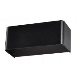 LED COB 6W Επίτοιχο Φωτιστικό Σποτ Σε Μαύρο 250x100  2xLED