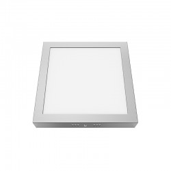 Φωτιστικό Οροφής Slim Panel Νίκελ Ματ Τετράγωνο LED SMD ARCA 24W 120° Aca