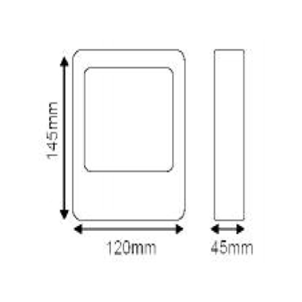 LED Απλίκα Εξωτερικού Χώρου Γκρι 3W 160lm 140° IP44 LUNOS Aca