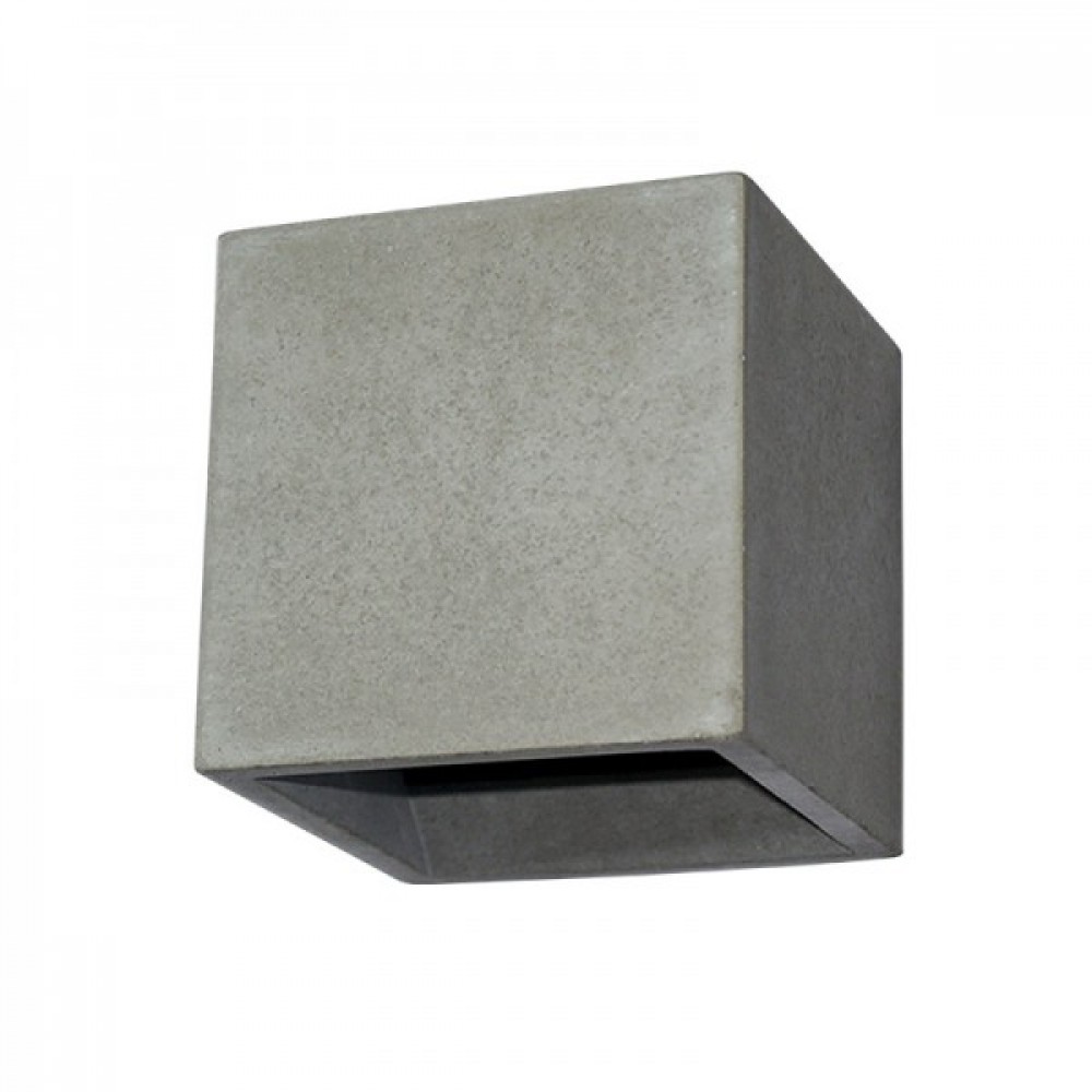 Απλίκα Γύψινη Ή Τσιμεντένια Τετράγωνη 12 x 12cm 1x G9 max 40W BLOCK Aca