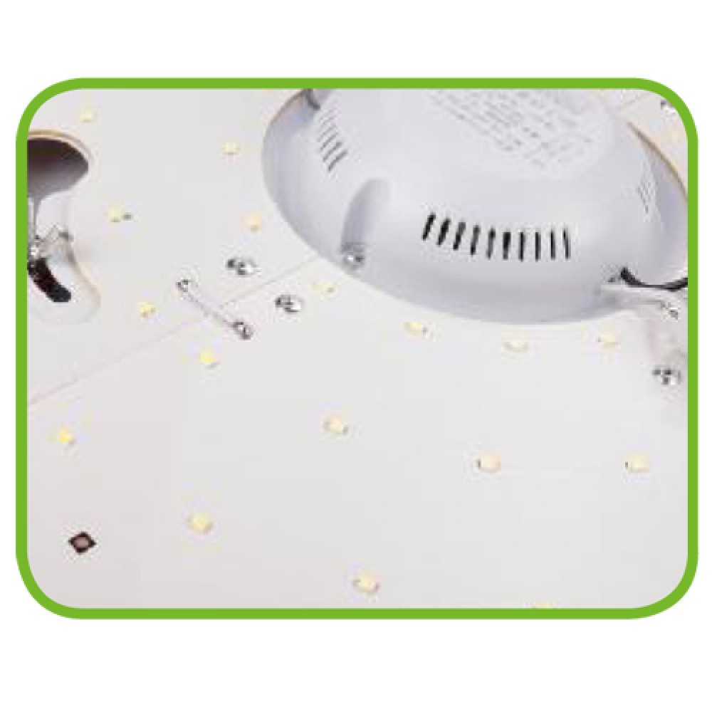 LED Πλαφονιέρα Λευκή Με Εφέ Αστεριών 60W 4300lm 120° STONE Aca