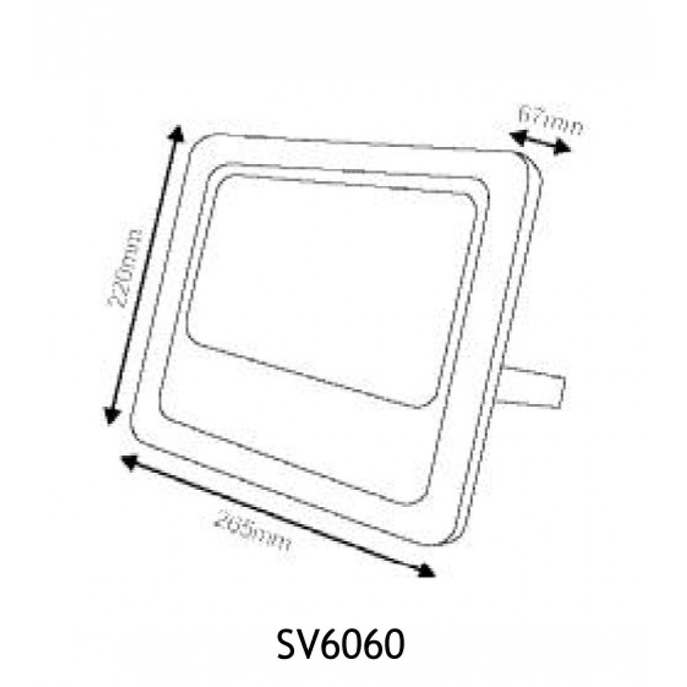 LED Προβολέας Με Φωτοβολταϊκό Πάνελ 60W 6000K 3.2V/18Ah IP66 120° SVIDE ACA