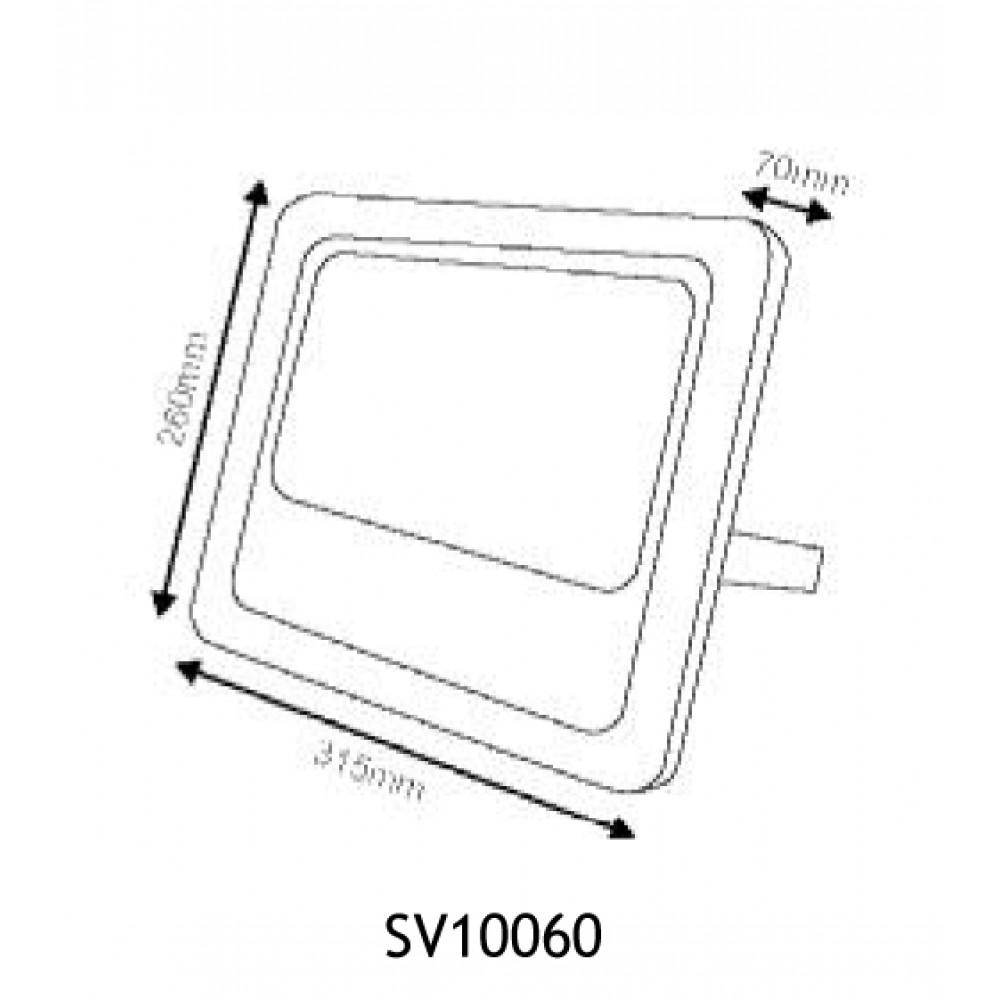 LED Προβολέας Με Φωτοβολταϊκό Πάνελ 100W 6000K 3.2V/24Ah IP66 120° SVIDE ACA