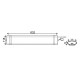 LED Γραμμικό Στεγανό Φωτιστικό Λευκό 63cm 60W IP66 120° 6000K Ψυχρό Λευκό TETE Aca