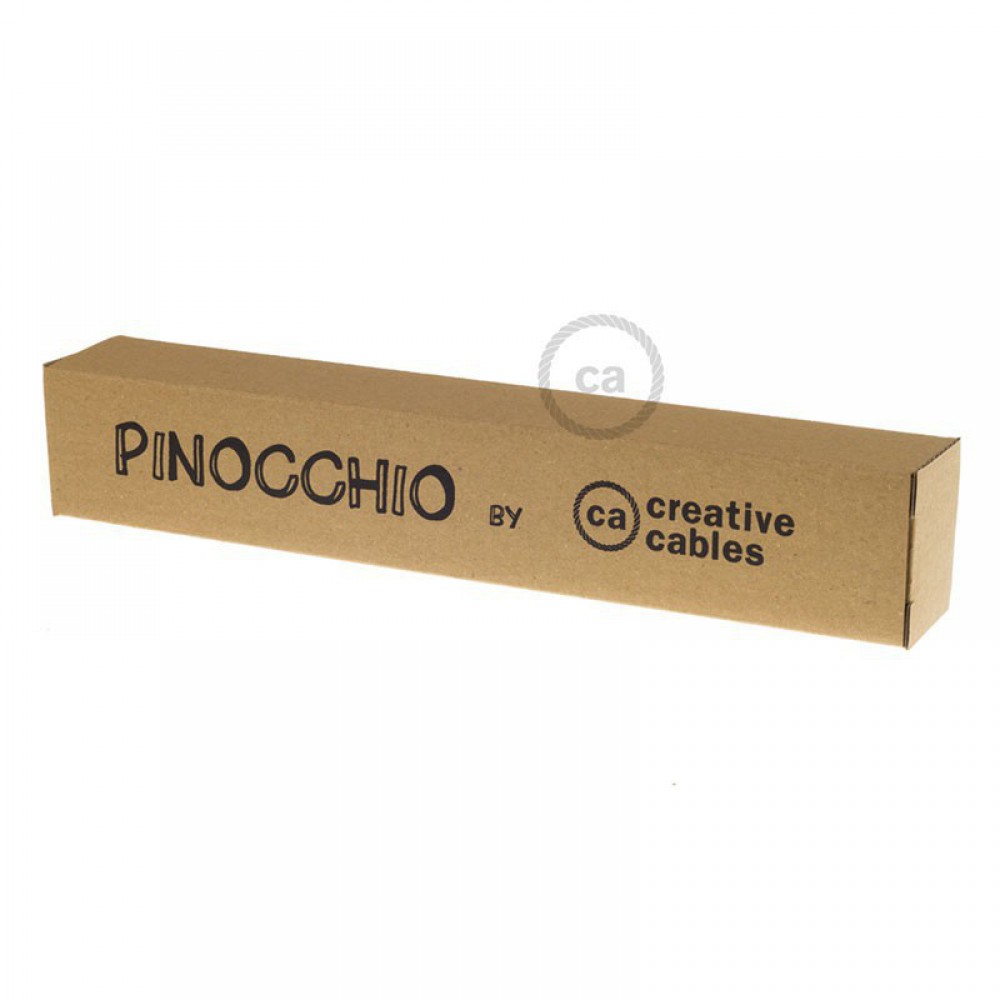 Pinocchio Μαύρη Ξύλινη Βάση Για Τοίχο Ιδανική Για Κρεμαστά Φωτιστικά Creative Cables