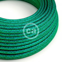 Στρόγγυλο Υφασμάτινο Καλώδιο - RM33 Σμαραγδί Πράσινο Creative Cables