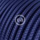 Στρόγγυλο Υφασμάτινο Καλώδιο - RM34 Μπλε Ζαφείρι Creative Cables
