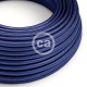 Στρόγγυλο Υφασμάτινο Καλώδιο - RM34 Μπλε Ζαφείρι Creative Cables