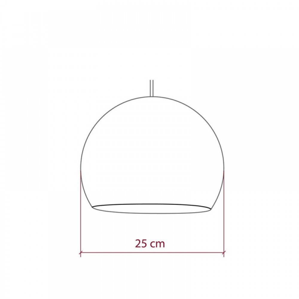 Φωτιστικό Μπάλα Dome Γαλακτερό Από Νήμα Πολυεστέρα - 100% Χειροποίητο Creative Cables
