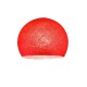 Φωτιστικό Μπάλα Dome Κόκκινο Από Νήμα Πολυεστέρα - 100% Χειροποίητο Creative Cables