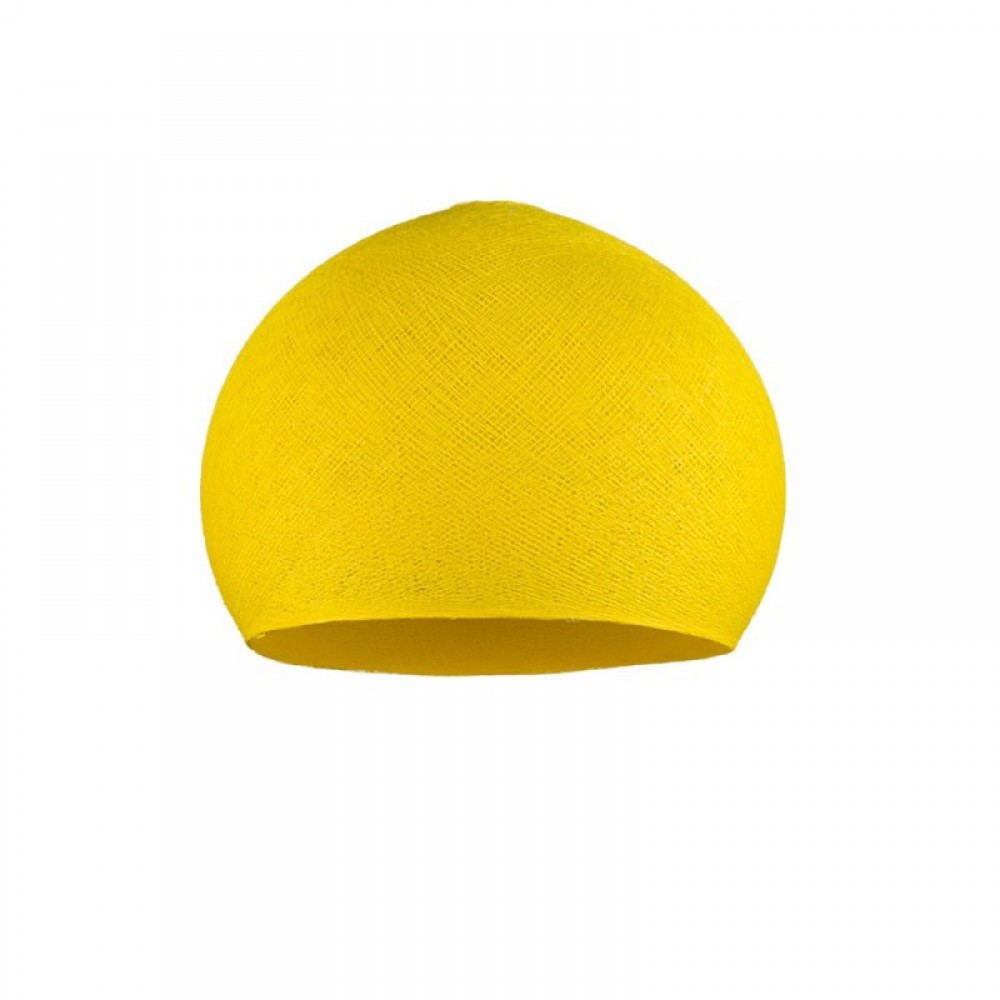 Φωτιστικό Μπάλα Dome Κίτρινο Από Νήμα Πολυεστέρα - 100% Χειροποίητο Creative Cables