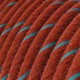 Στρόγγυλο Υφασμάτινο Καλώδιο Vertigo Βαμβάκι ERC36 Κεραμιδί με Γαλάζια Ρίγα Creative Cables