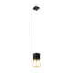 Κρεμαστό Φωτιστικό Μονόφωτο Σε Μαύρο Και Χρυσό Χρώμα 1 x GU10 LED MONTEBALDO Eglo