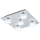 LED Φωτιστικό Οροφής Μπάνιου Πεντάφωτο Σε Χρωμέ Σατινέ 5x 7,2W 2850 lm IP44 ROMENDO 1 Eglo