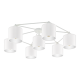 Φωτιστικό Οροφής Πολύφωτο Μεταλλικό Με Καπέλο Σε Μαύρο Και Λευκό Χρώμα ø84cm 7x 40W E27 STAITI Eglo
