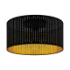 Πλαφονιέρα Μονόφωτη Σε Χρυσό Και Μαύρο Χρώμα Ø47,5cm 1x E27 40W VARILLAS Eglo