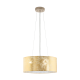Κρεμαστό Φωτιστικό Οροφής Πολύφωτο Σε Σαμπανιζέ Χρώμα Ø53cm 3x E27 VISERBELLA Eglo