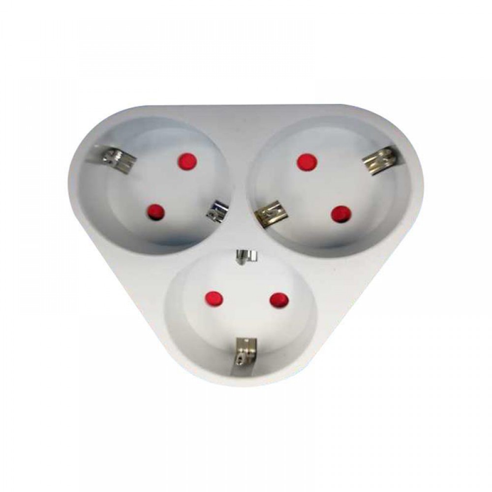 Αντάπτορας Από Σούκο Σε 3 Σούκο Οβάλ Με Παιδική Προστασία Eurolamp Αντάπτορας Από Σούκο Σε 3 Σούκο Οβάλ Με Παιδική Προστασία Eurolamp