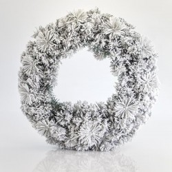 Στεφάνι Χιονισμένο Natural 50cm - Magic Christmas