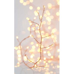 Fairy Lights 300 Mini Led Σε Σειρά Cluster Ρεύματος - Μπρονζέ Χαλκός - IP44 800cm Magic Christmas