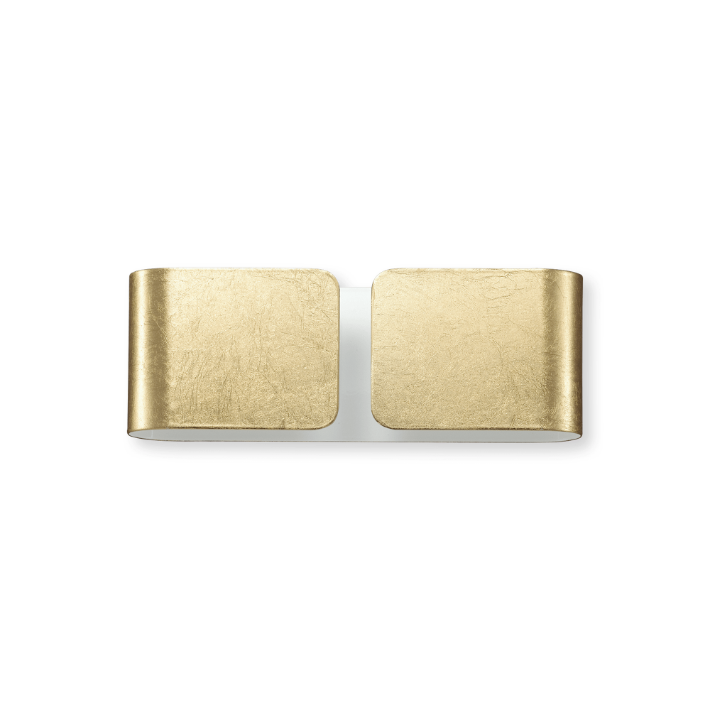 Μεταλλική Απλίκα Δίφωτη Σε Χρυσό Χρώμα 2 x 60W E27 CLIP AP2 MINI IDEAL LUX