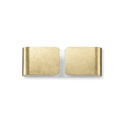 Μεταλλική Απλίκα Δίφωτη Σε Χρυσό Χρώμα 2 x 60W E27 CLIP AP2 MINI IDEAL LUX