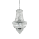 Κλασσικό Φωτιστικό Κρυστάλλινο Σε Χρωμέ ή Ορείχαλκο Ø52cm 10 x E14 40W DUBAI SP10 IDEAL LUX