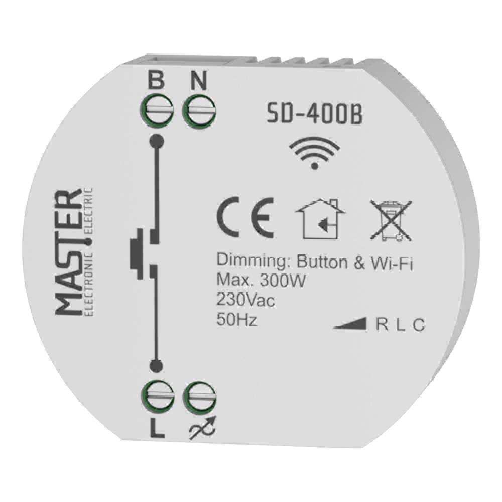  SMART DIMMER ΚΥΤΙΟΥ 230 VAC / 300W (Wi-Fi) SD-400B MASTER
